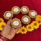 4 ct Candle Holder Tealight Candle Holder Stand Ghungroo Diwali Diya Holders for Indian Festival Decorations Lighting Accessories Navratri Wedding Pooja Home New Year Boho Decor